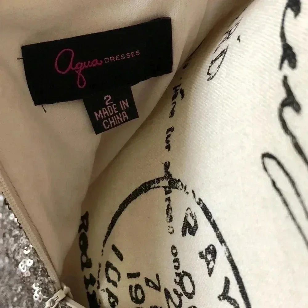 Aqua Dresses Sequin Shift Dress - Picture 8 of 8